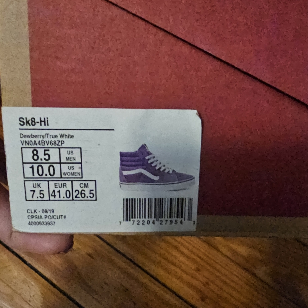 Unisex Hightop Van's - Picture 2 of 4